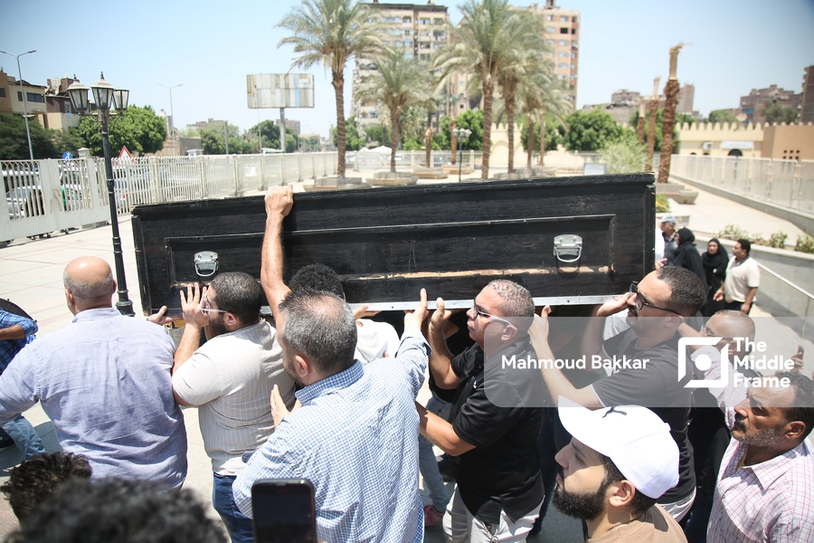 The funeral of the Egyptian actor Ahmed Farahat