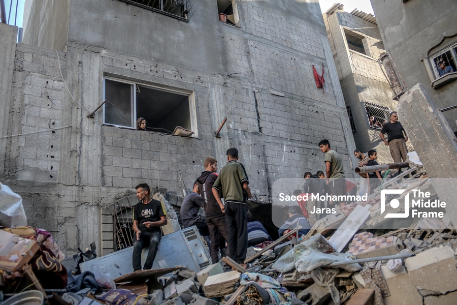 An Israeli airstrike targeted the Shan'a family's home in the Maghazi refugee camp.