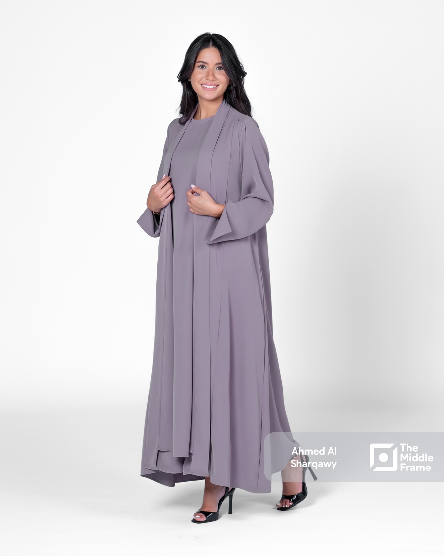 Abaya photoshoot in the studio