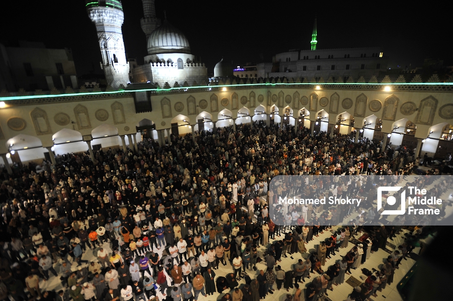 Tarawih prayer at Al-Azhar Mosque