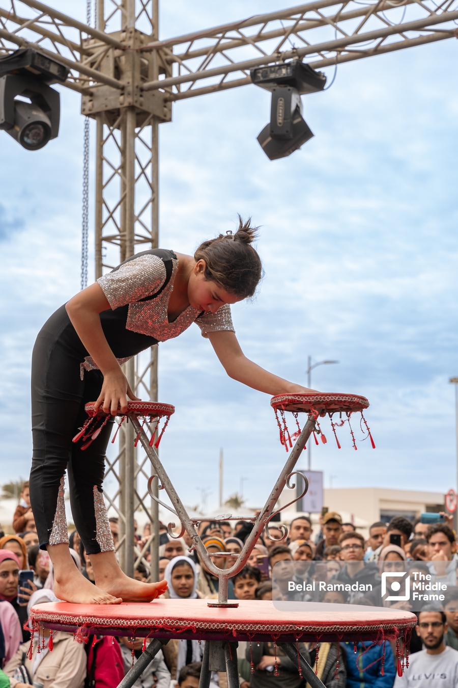 Circus performances in the audience of the Cairo International Book Fair 2024
