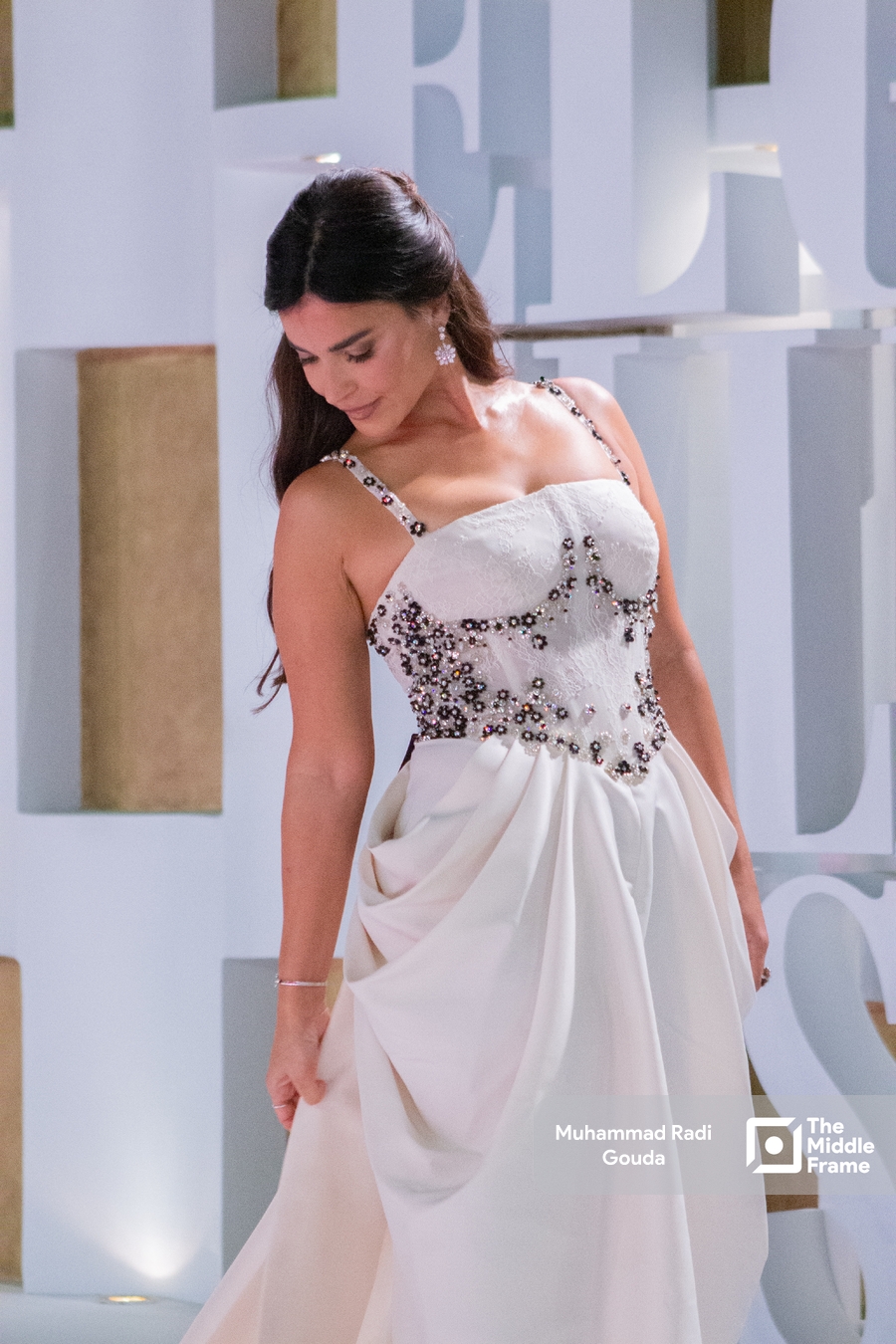 Actress Nourhan Mansour at the premiere of the film "Al Sada Al Afadel"