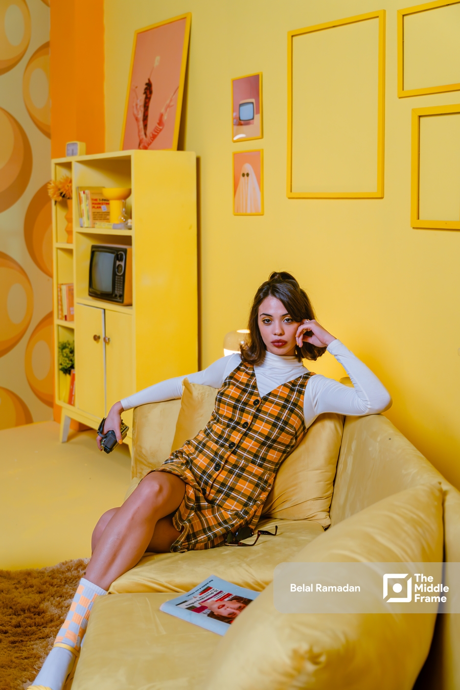 A photoshoot featuring an Egyptian female model.