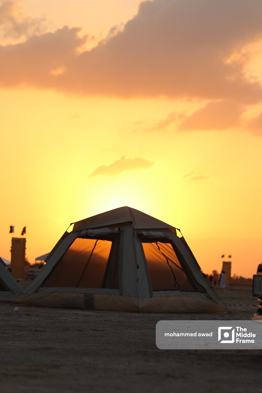 Camping tent in Dubai desert. • The Middle Frame • Arab Stock Photos