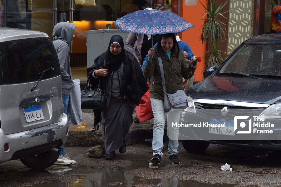 Heavy rain in Cairo