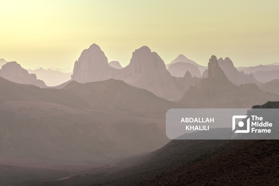 The peaks of the  mountains