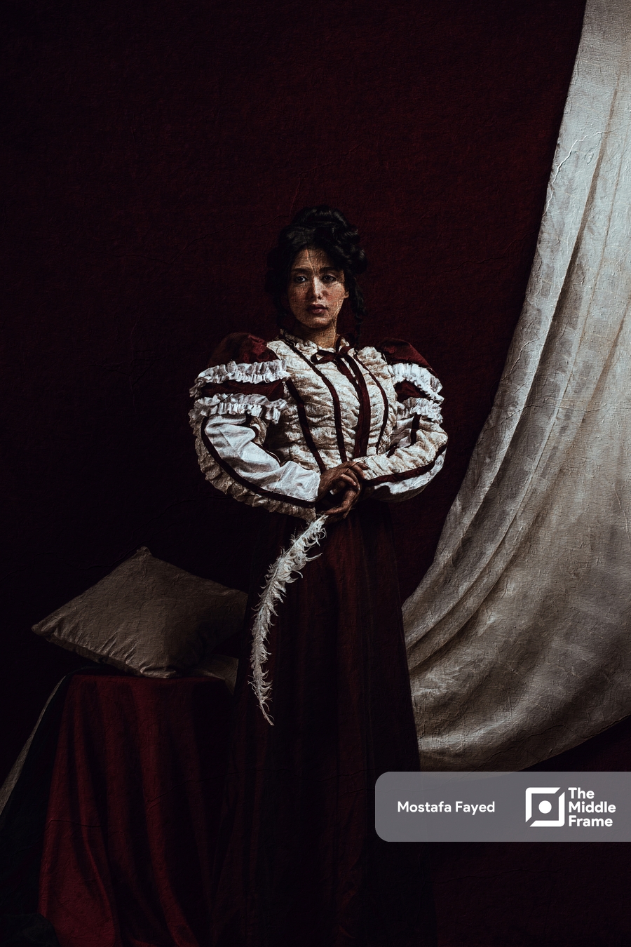 A woman posing for the camera.