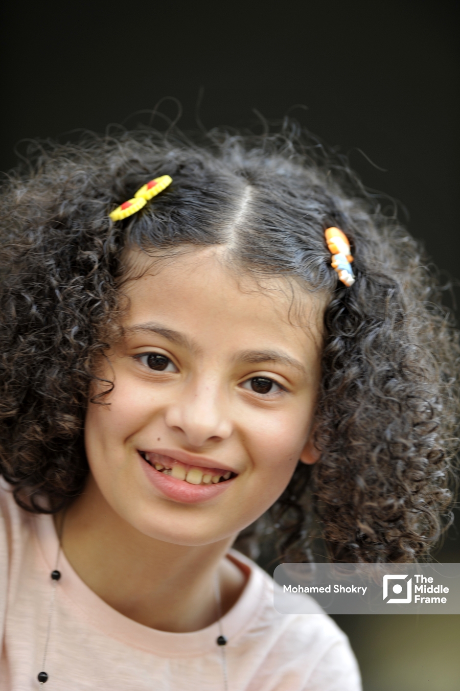Young Egyptian girl supporting the Egyptian national team in African Nations Championship for one-legged football.