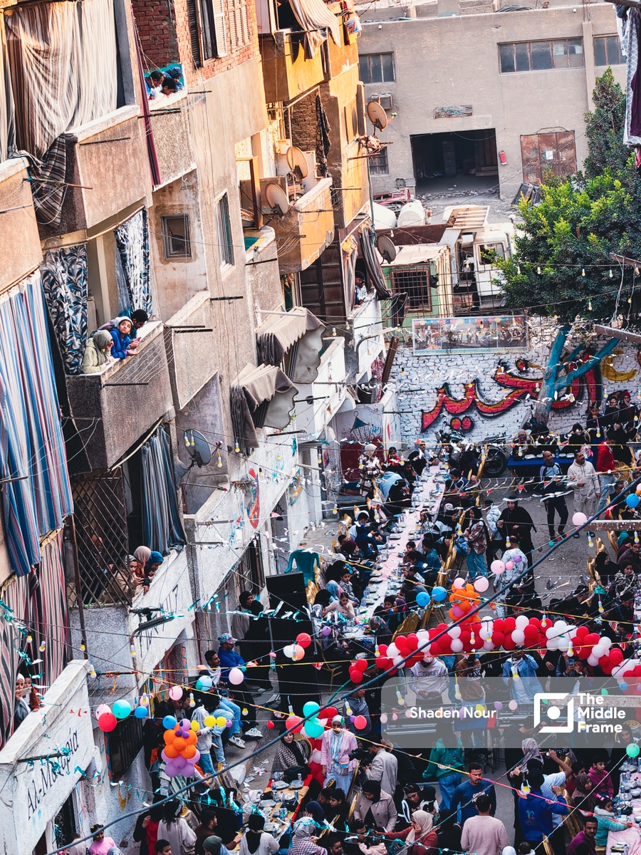 people in the streets of cairo