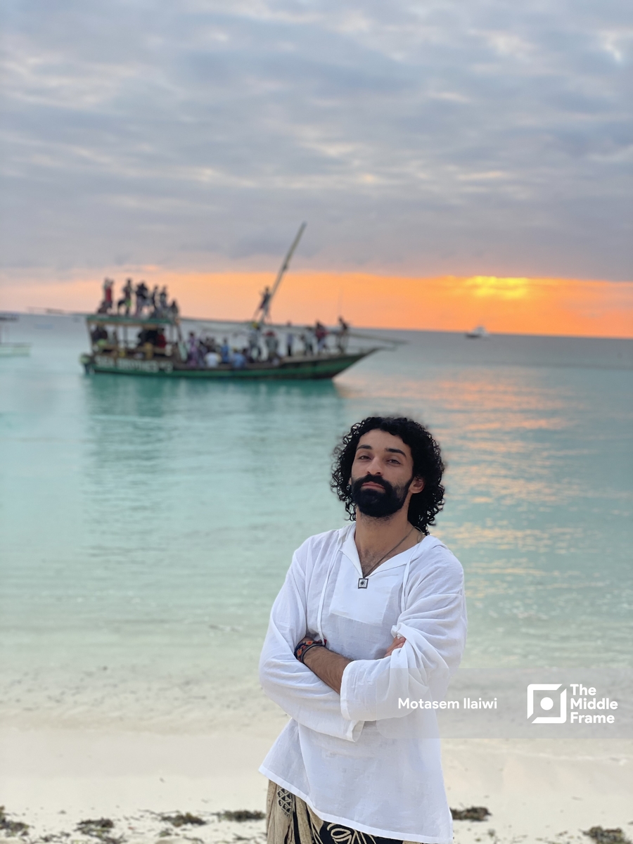 A young Palestinian man
