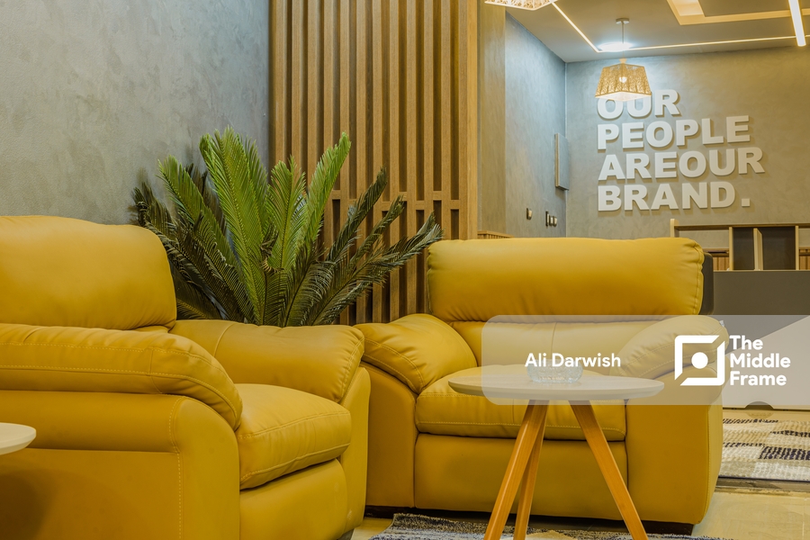 The lounge of a company in Egypt