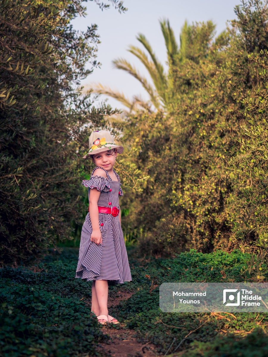 A portrait of an Egyptian girl.