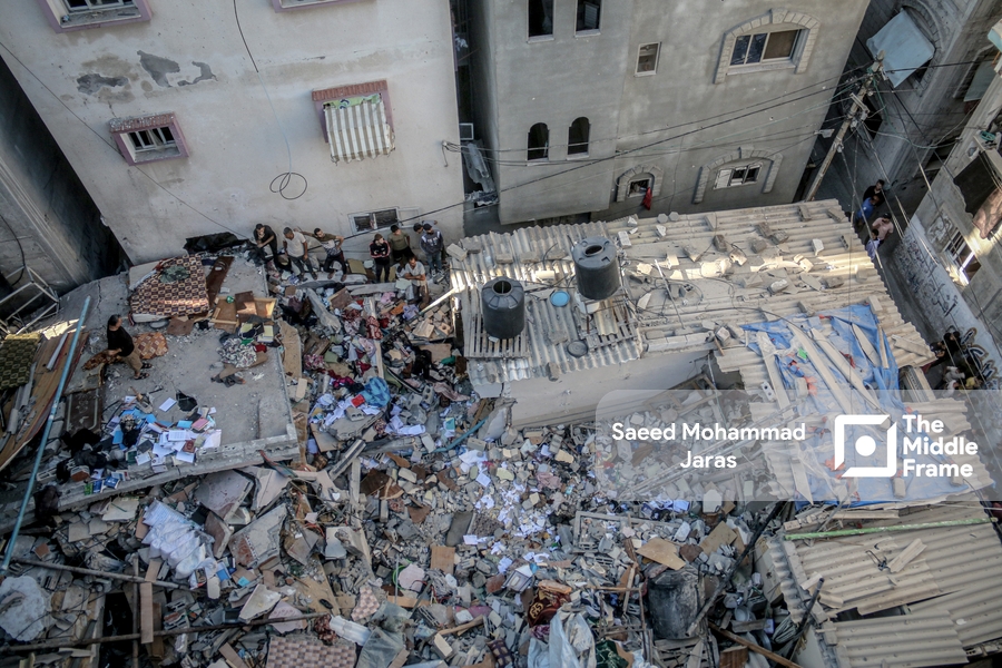 An Israeli airstrike targeted the Shan'a family's home in the Maghazi refugee camp.