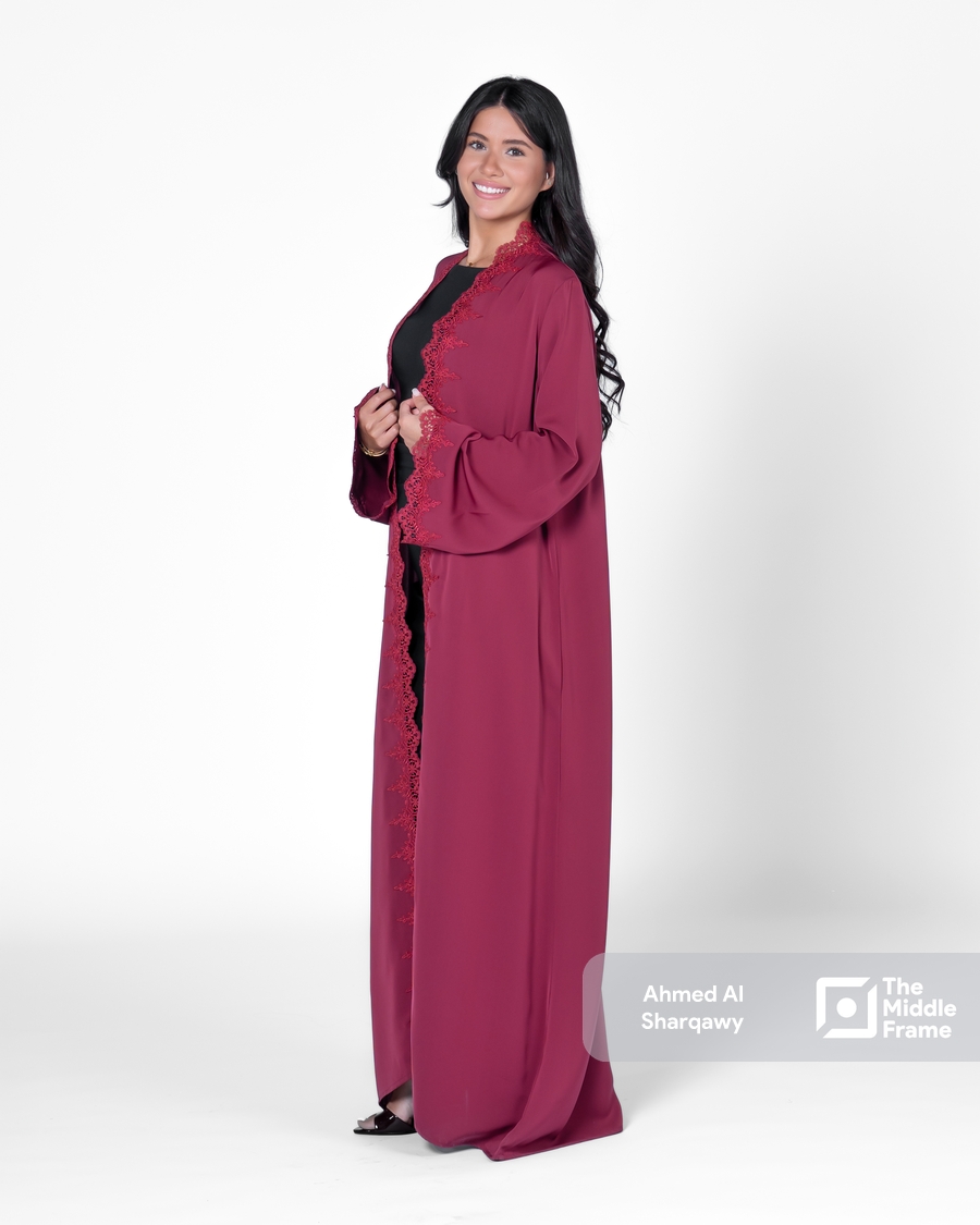 Abaya photoshoot in the studio