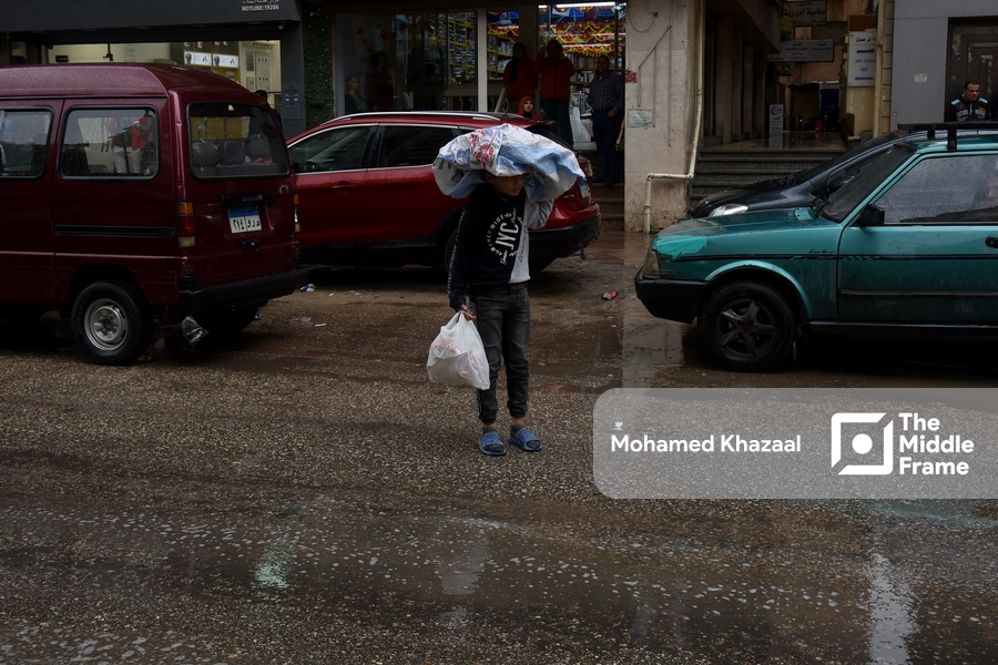 Heavy rain in Cairo