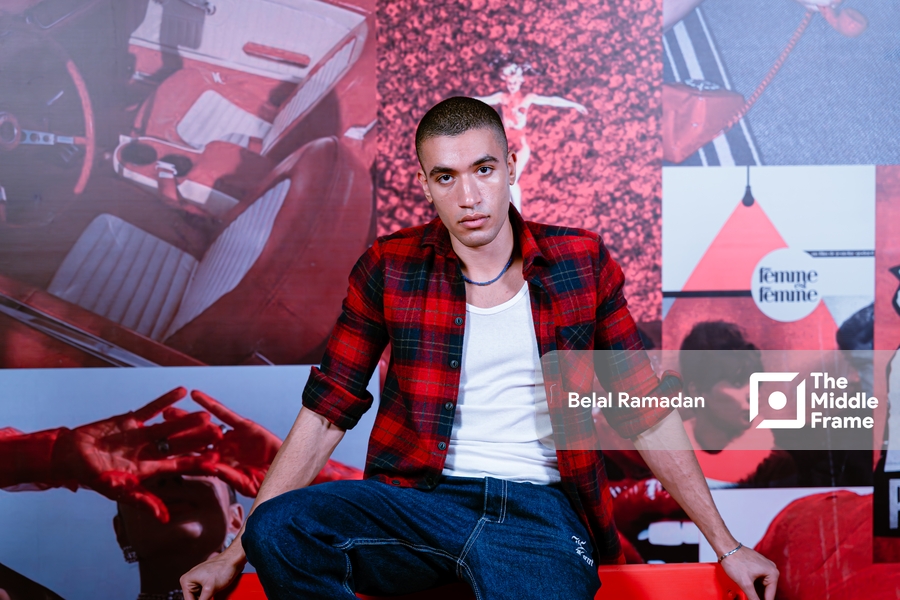 A portrait of a young Egyptian male model.