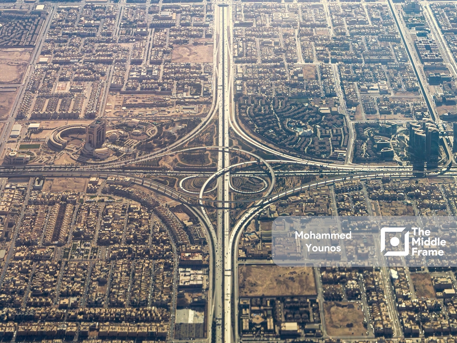 Intricate Urban Interchange in Riyadh, Saudi Arabia