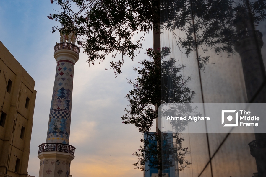 Minaret of a mosque in Manama.