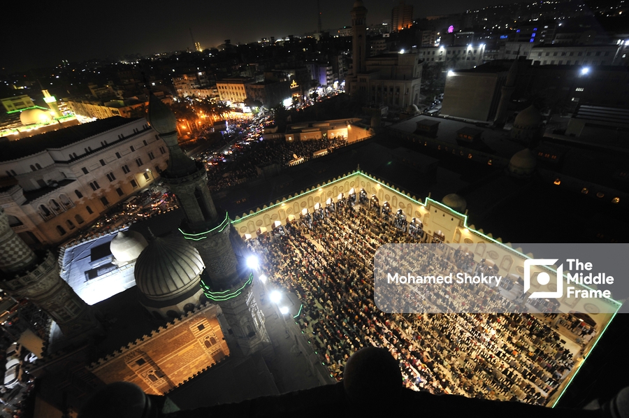 Tarawih prayer at Al-Azhar Mosque