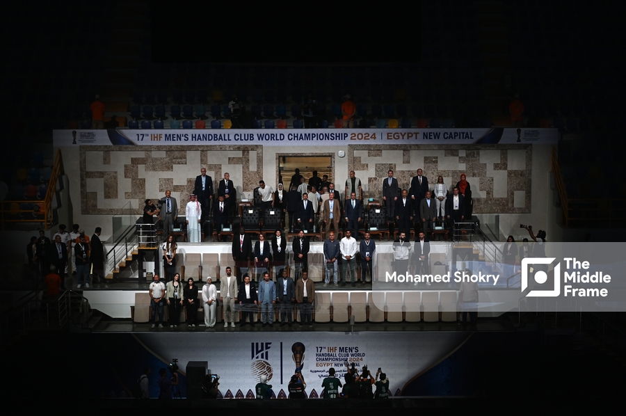 The opening ceremony of the Handball Club World Cup.