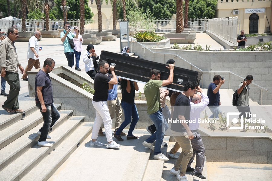 The funeral of the Egyptian actor Ahmed Farahat