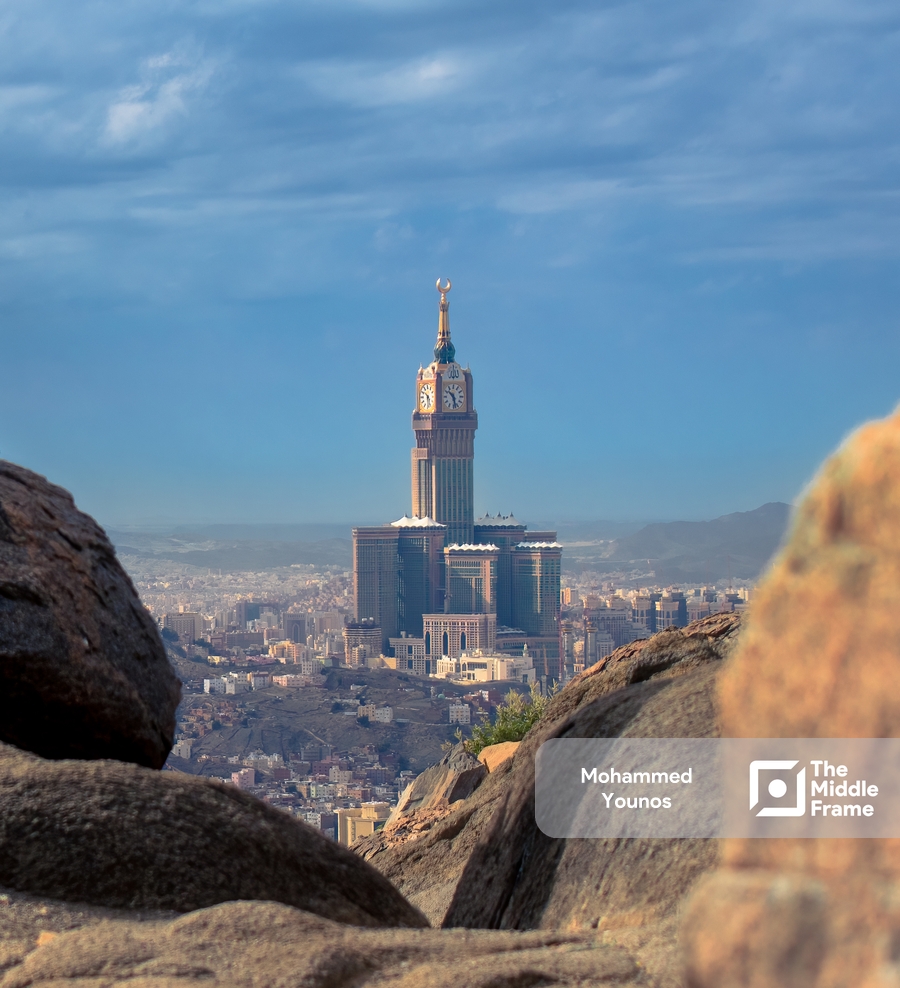 The Clock Towers Mecca-Saudi Arabia. • The Middle Frame • Arab Stock ...