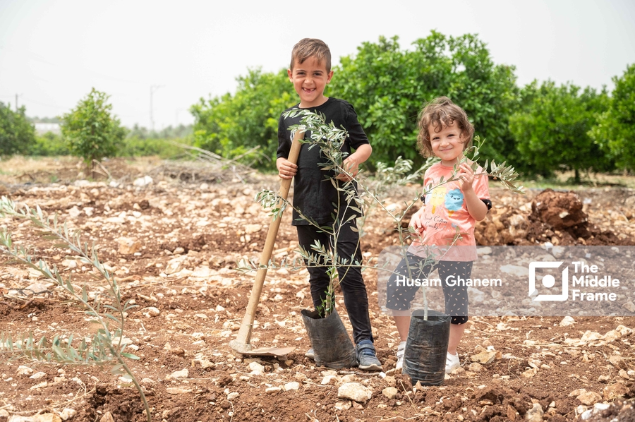 Young Farmers from Flamiya village in Qalqilya District West Bank-Palestine.