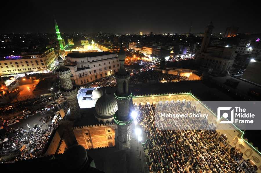 Tarawih prayer at Al-Azhar Mosque