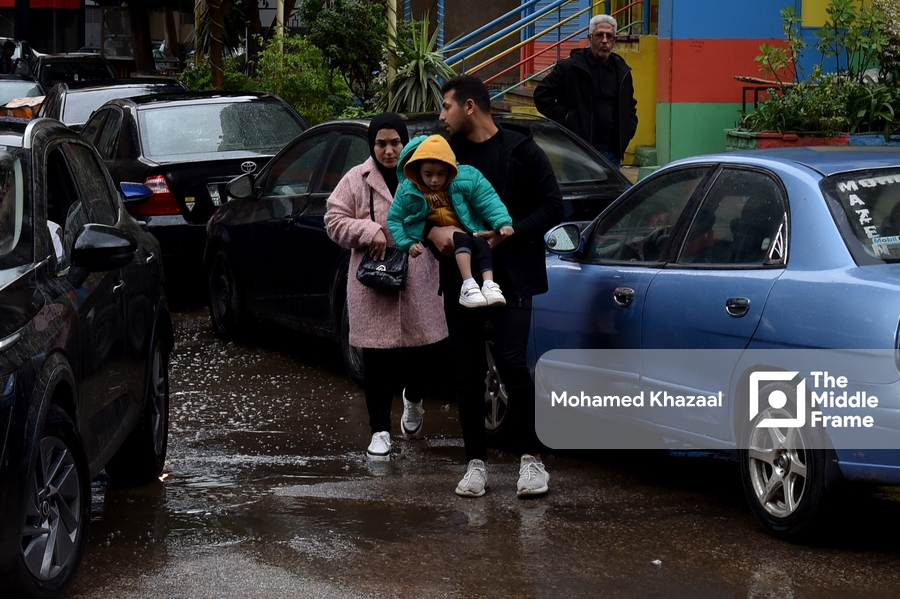 Heavy rain in Cairo