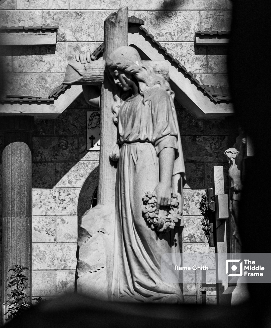 Christian sculpture in Al Shatby Latin Cemetries
