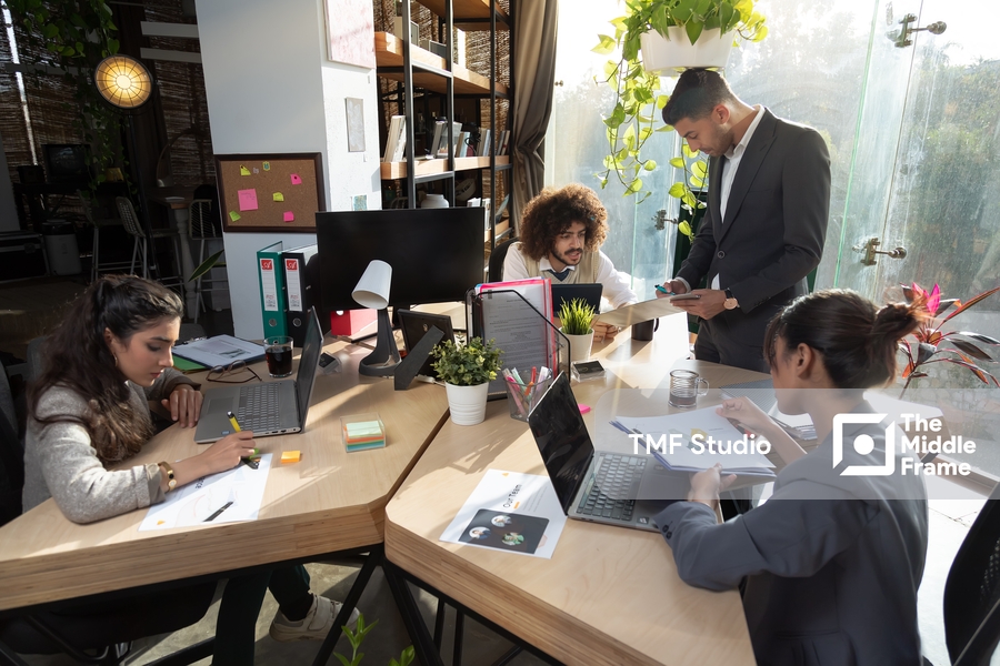 Men and women in the office