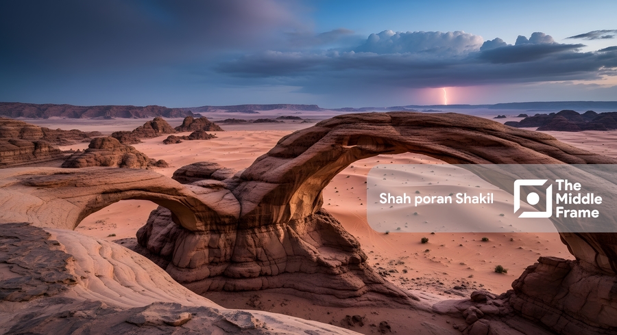 Rock formation in the desert