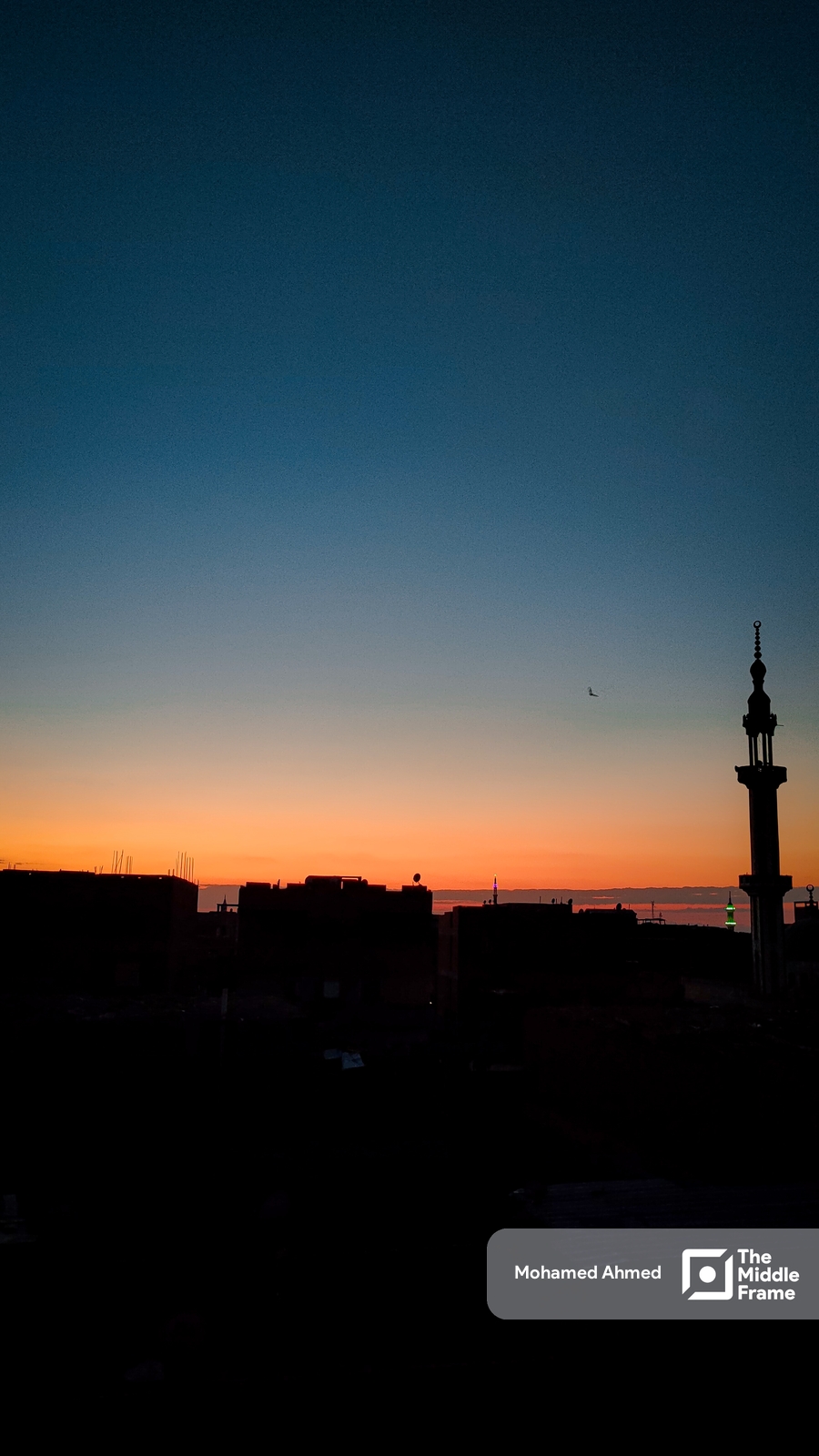 silhouette of mosque