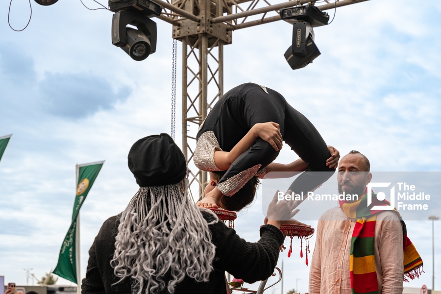 Circus performances in the audience of the Cairo International Book Fair 2024