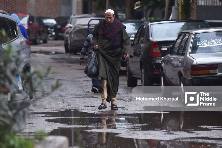 Heavy rain in Cairo
