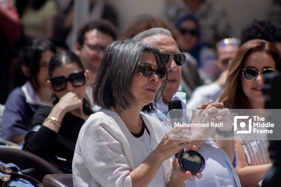 The Egyptian actress Salwa Mohamed Ali at the Alexandria Short Film Festival in Alexandria.