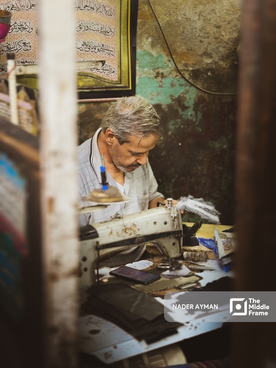 A moment from the life of Al-Muizz Street, Cairo, Egypt
