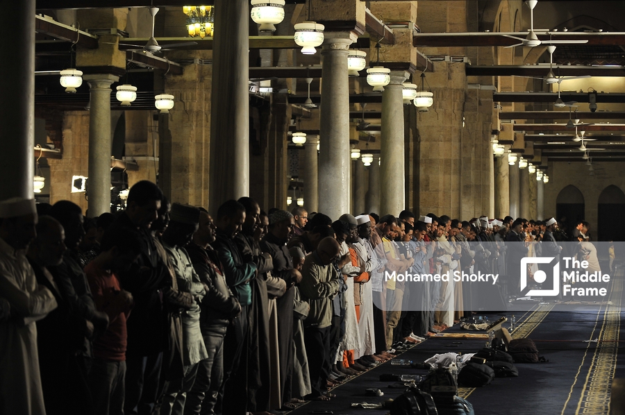 Tarawih prayer at Al-Azhar Mosque