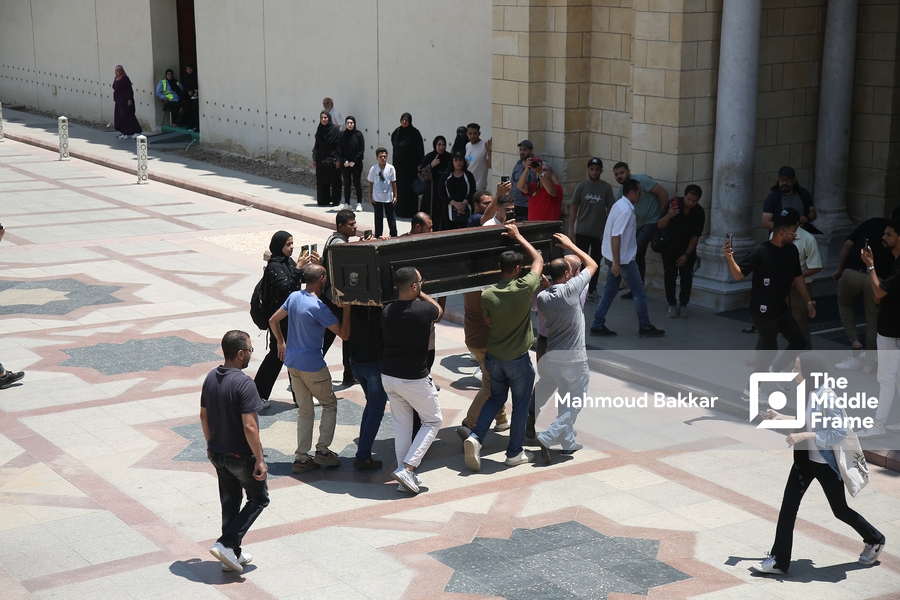 The funeral of the Egyptian actor Ahmed Farahat