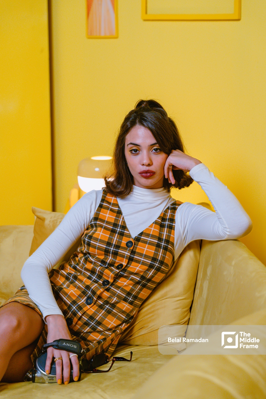 A photoshoot featuring an Egyptian female model.