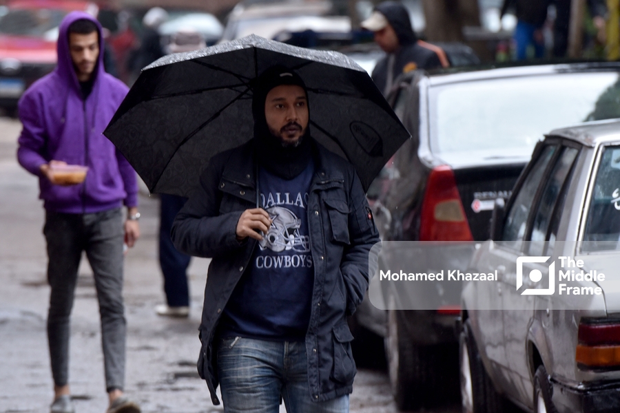 Heavy rain in Cairo
