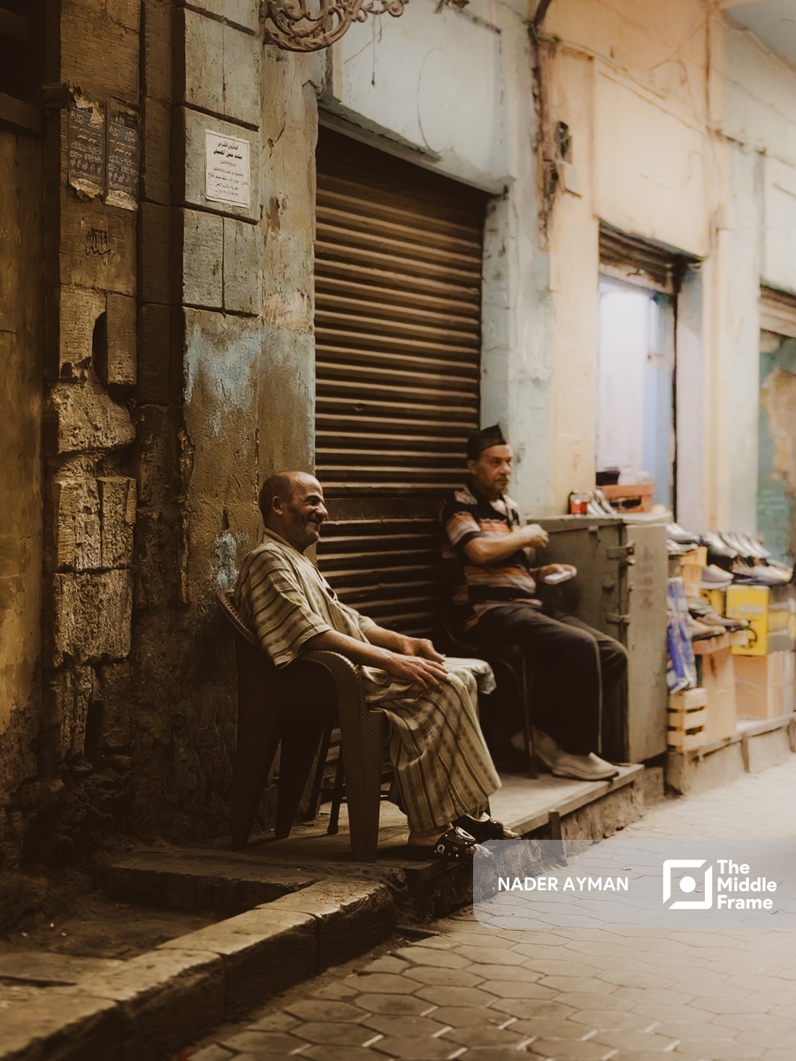 A moment from the life of Al-Muizz Street, Cairo, Egypt