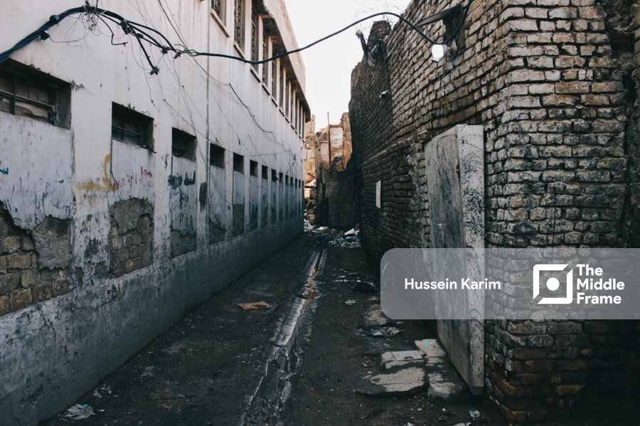 A narrow alley in the old city