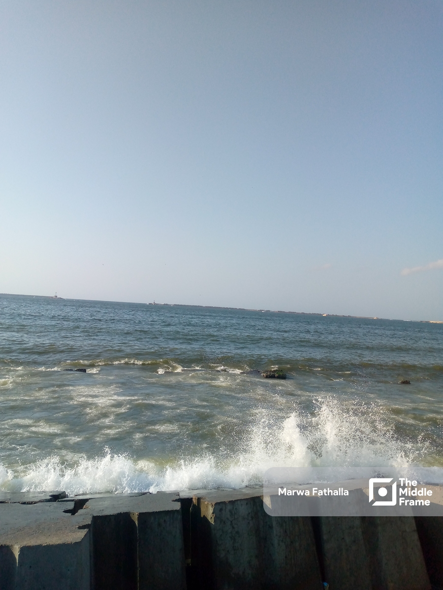 The seashore in Alexandria