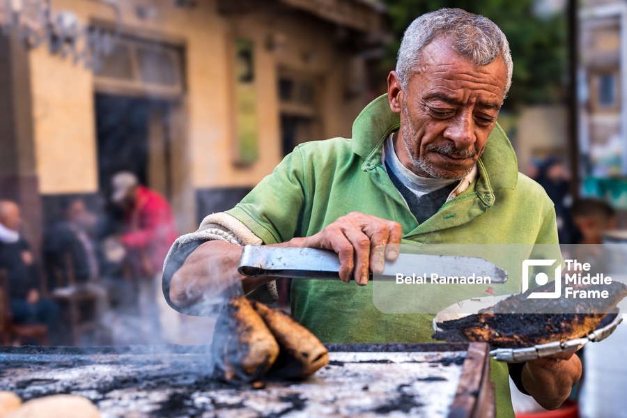 Grilled fish seller, Alexandria