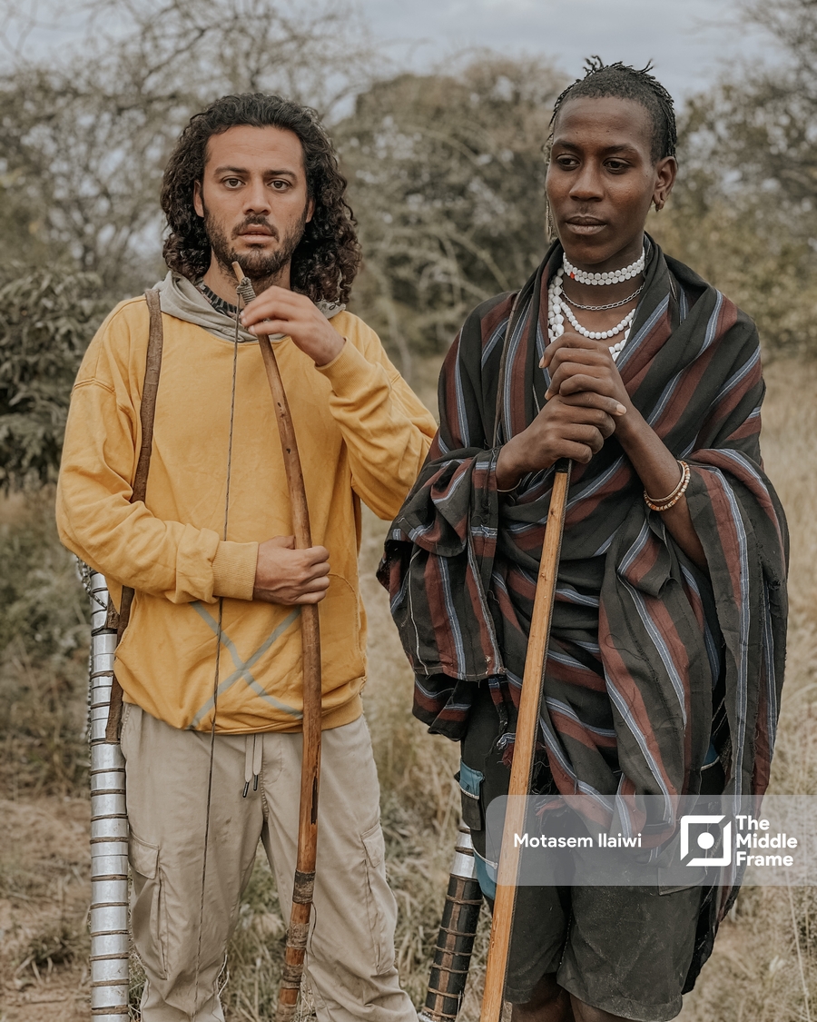 A young man with his Tanzanian friend