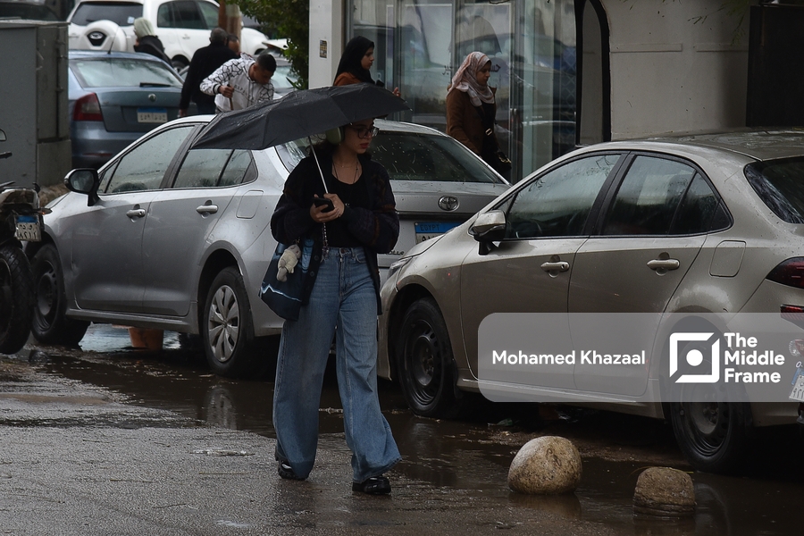 Heavy rain in Cairo