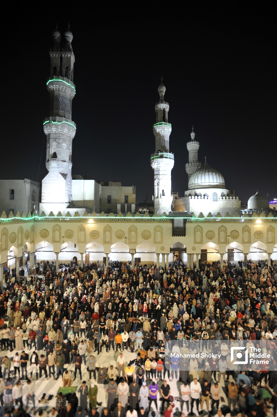 Tarawih prayer at Al-Azhar Mosque