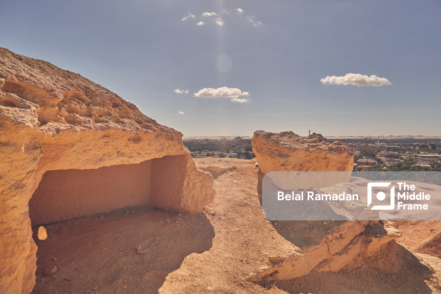 Mountain of the Dead in Siwa, Egypt