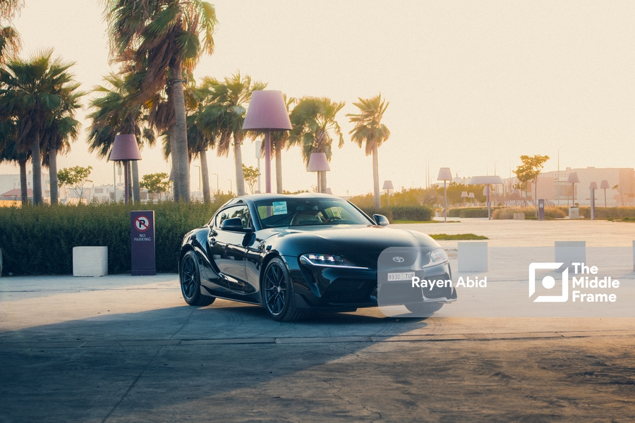 A Toyota Supra GR sports car
